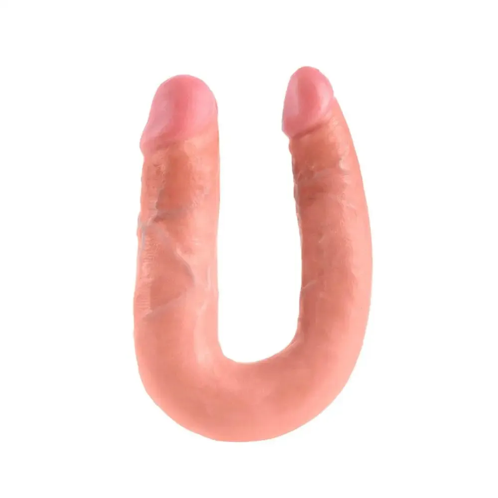 13-inch Pipedream Massive U-shaped Nude Double-ended Penis Dildo