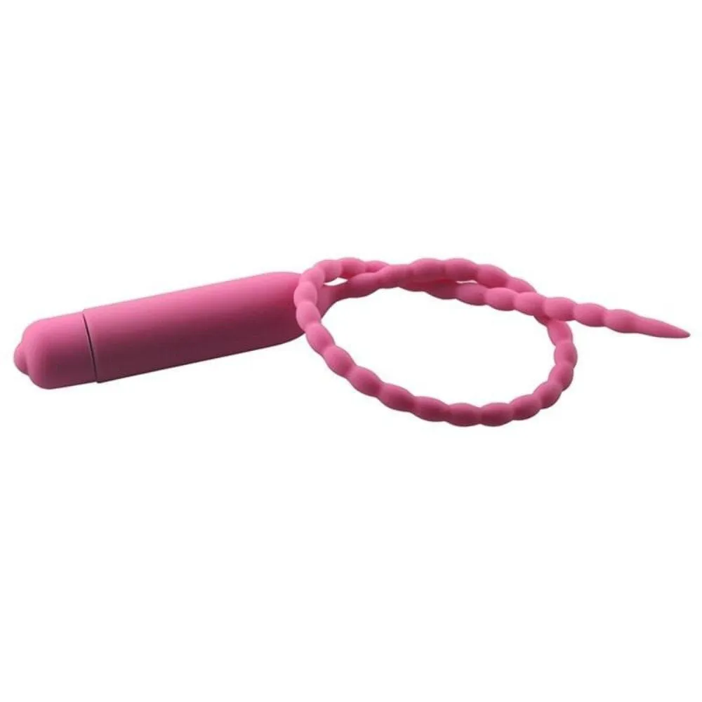 14 Ribbed Silicone Urethral Vibrating Sound