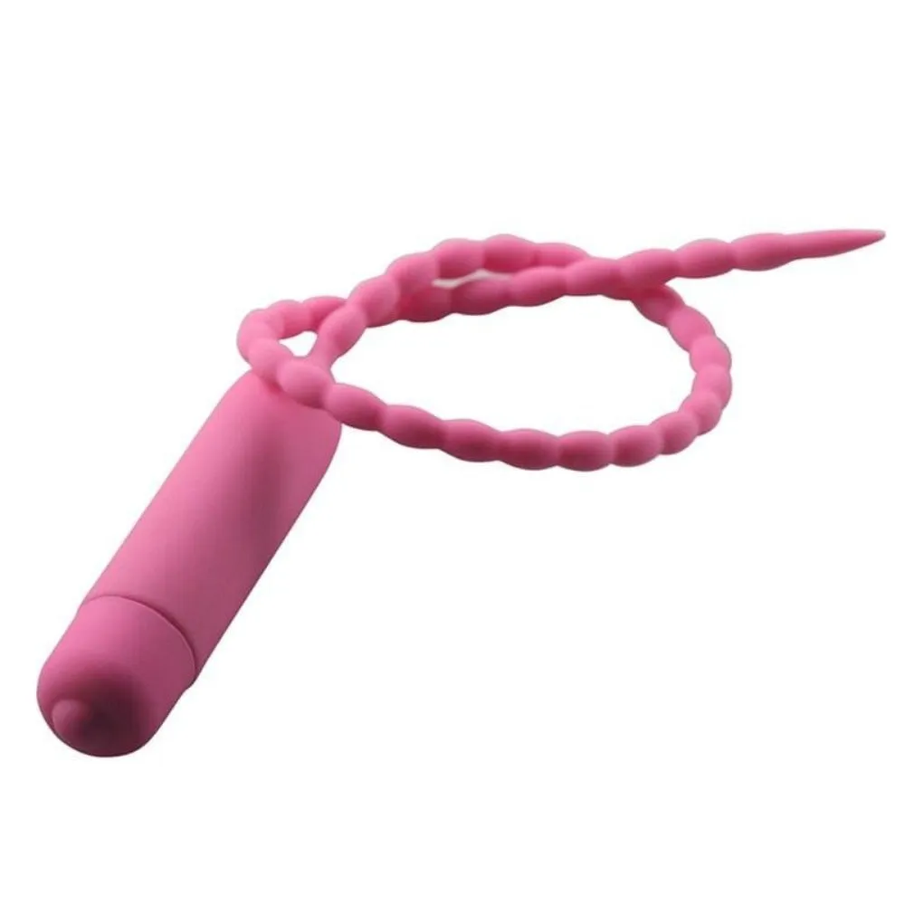 14 Ribbed Silicone Urethral Vibrating Sound