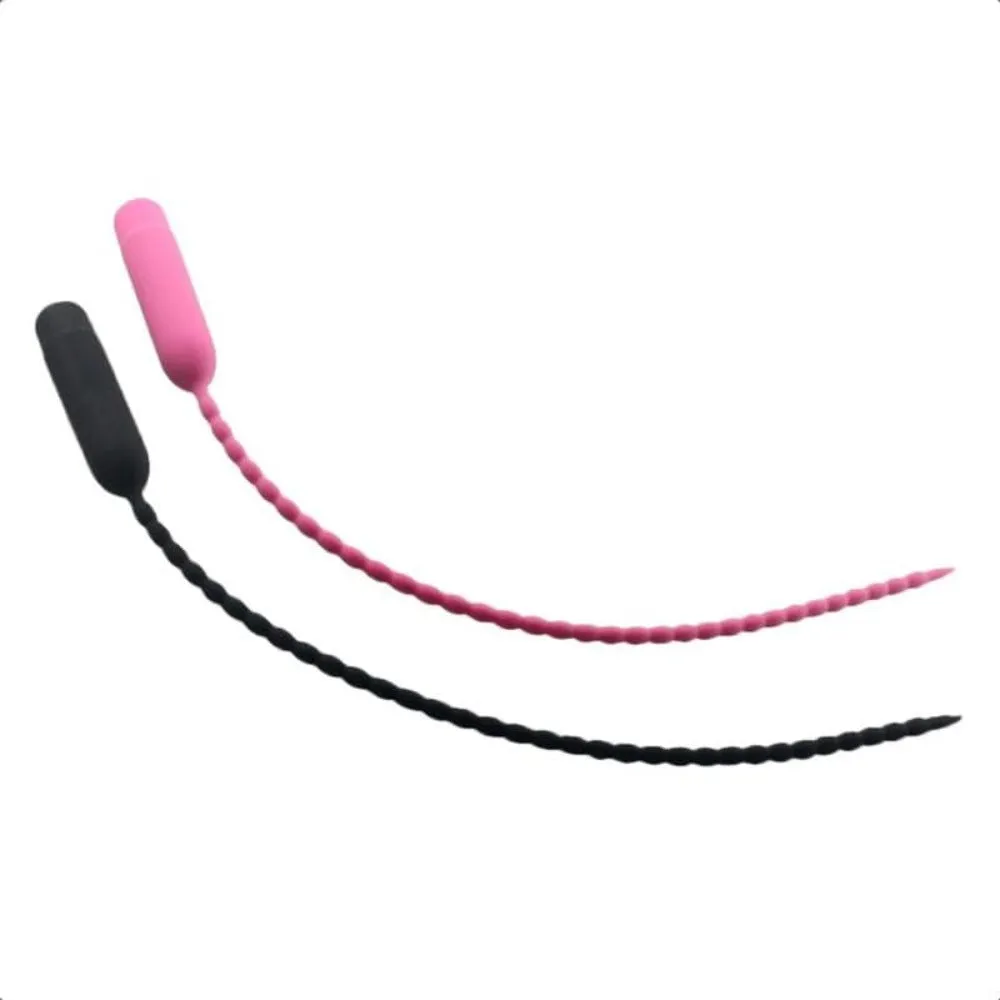 14 Ribbed Silicone Urethral Vibrating Sound
