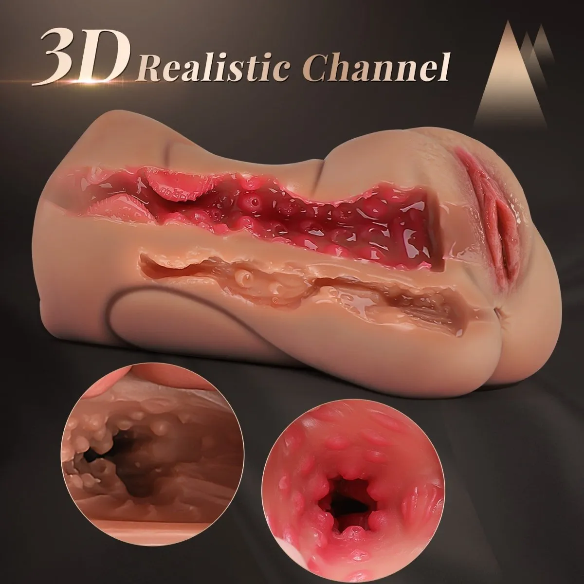 3 in 1 Realistic Blowjob Simulator Pocket Pussy