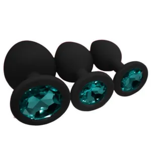 3 Sizes 4 Colors Silicone Plug - 13 Jewel Colors Available