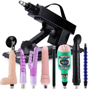 3 XLR Connector Fucking Sex Machine Thrusting Dildo