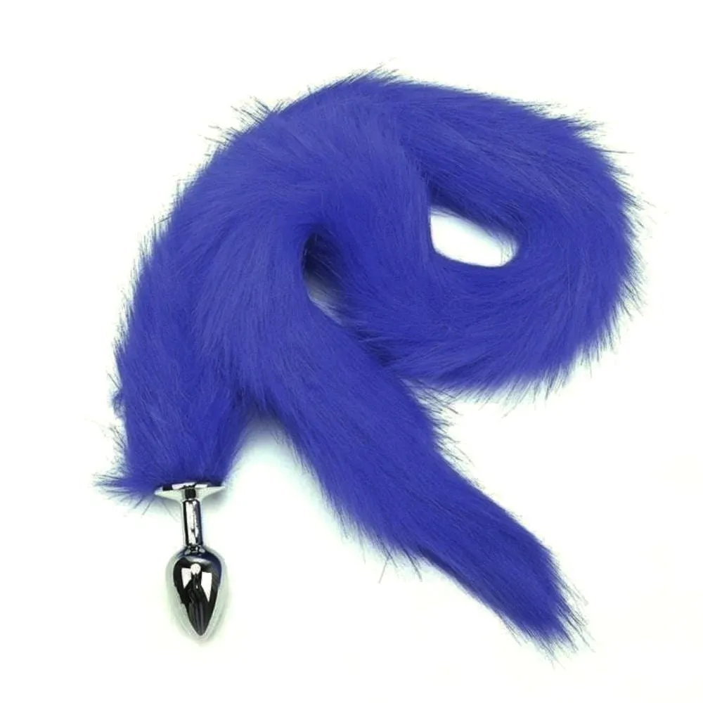 31 Tail Multi Color Fox Stainless steel Butt Plug
