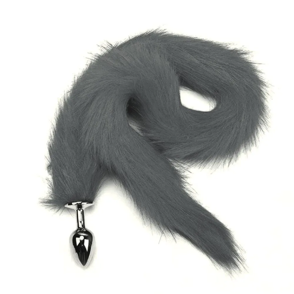 31 Tail Multi Color Fox Stainless steel Butt Plug