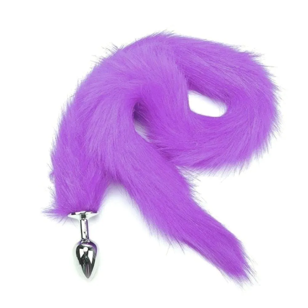 31 Tail Multi Color Fox Stainless steel Butt Plug