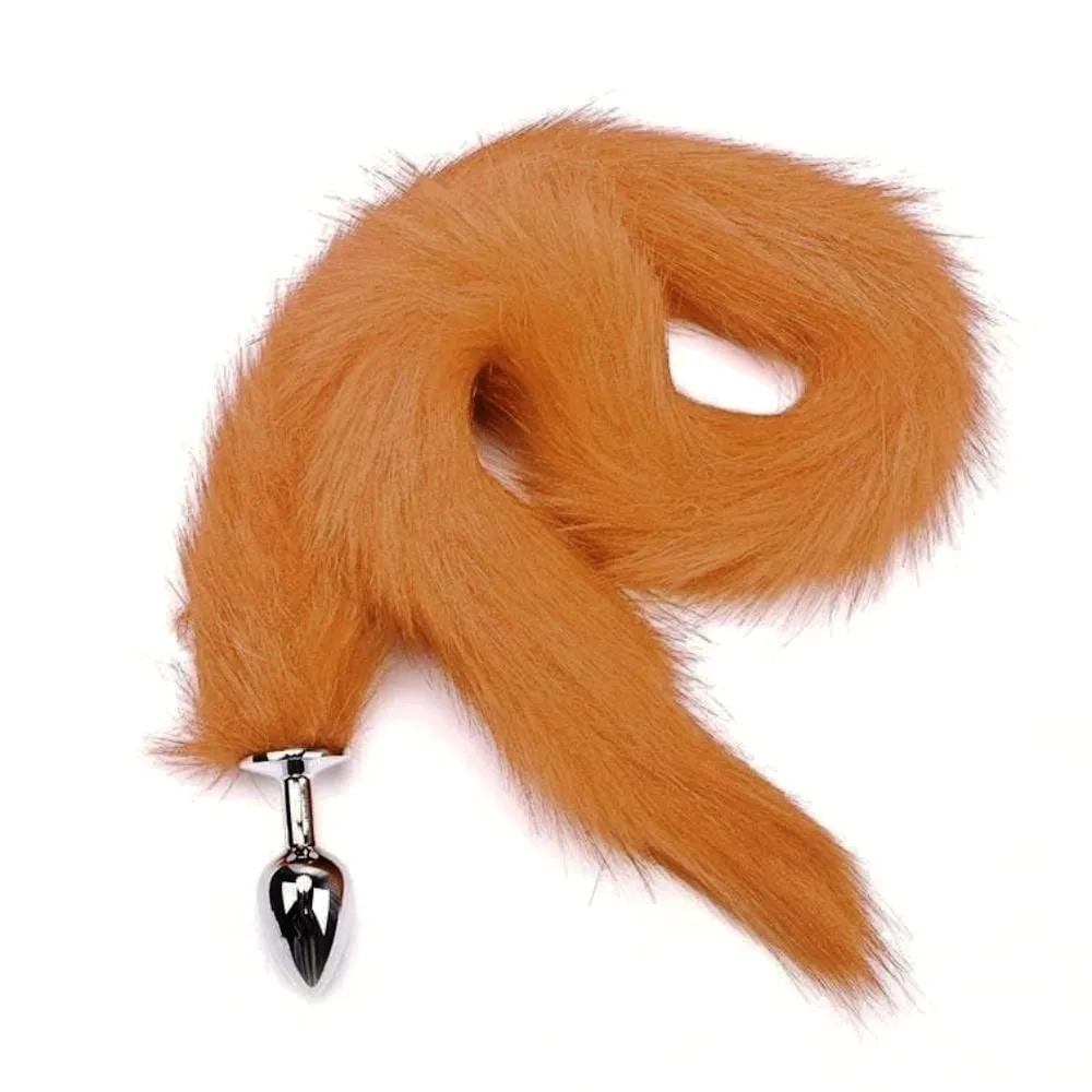 31 Tail Multi Color Fox Stainless steel Butt Plug