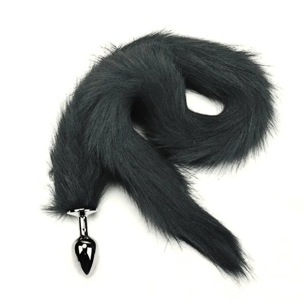 31 Tail Multi Color Fox Stainless steel Butt Plug
