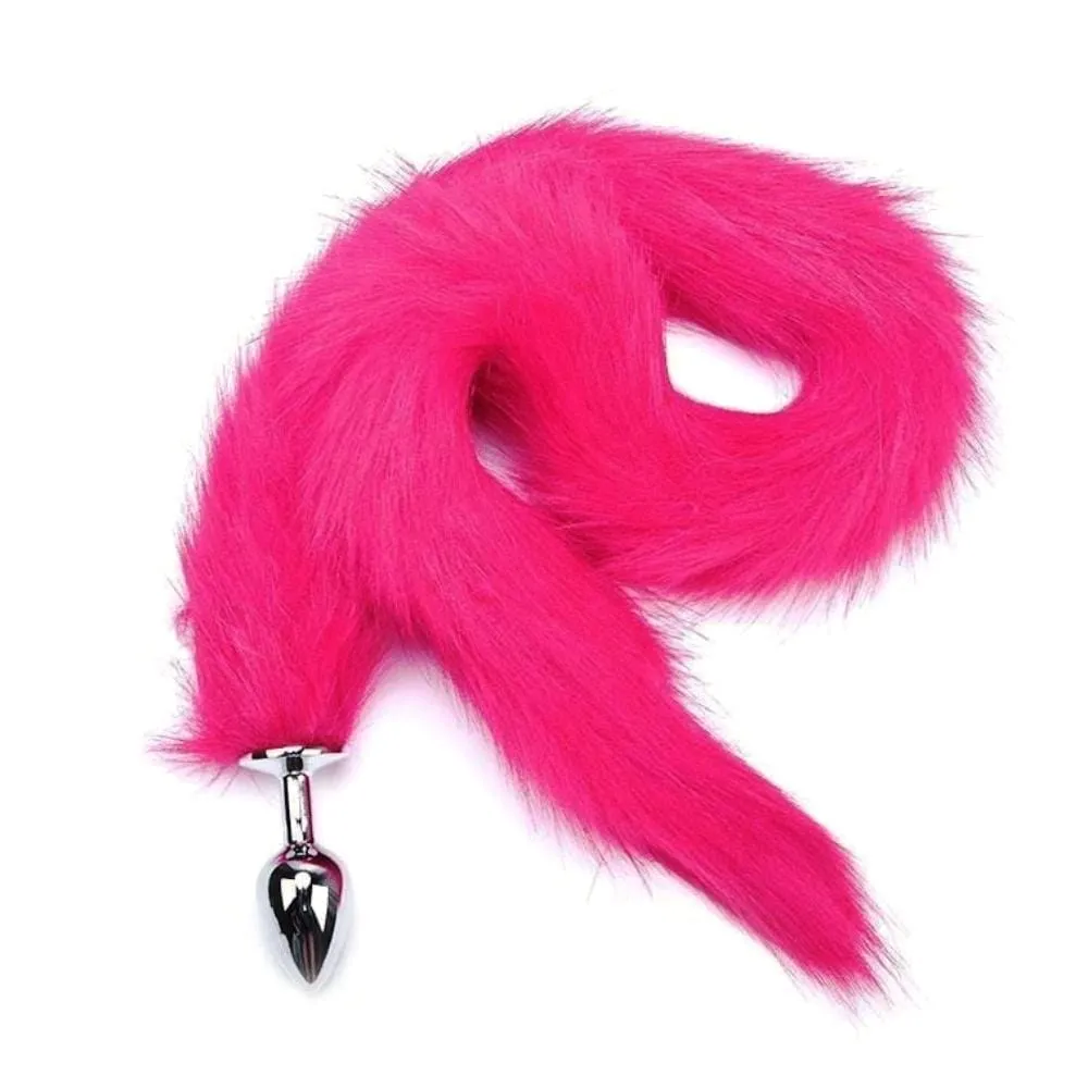 31 Tail Multi Color Fox Stainless steel Butt Plug