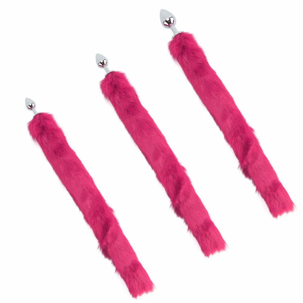 32 Pink Fox Tail Plug