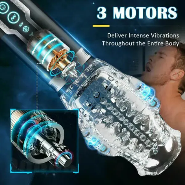 3D Thunder Suck | Rotating Oral Sex Masturbator | Automatic | Open Cup Design