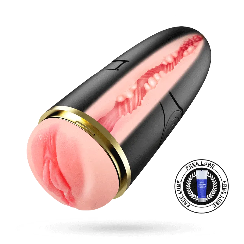 3D Vagina Opening Vibration Hand Clamping Masturbator
