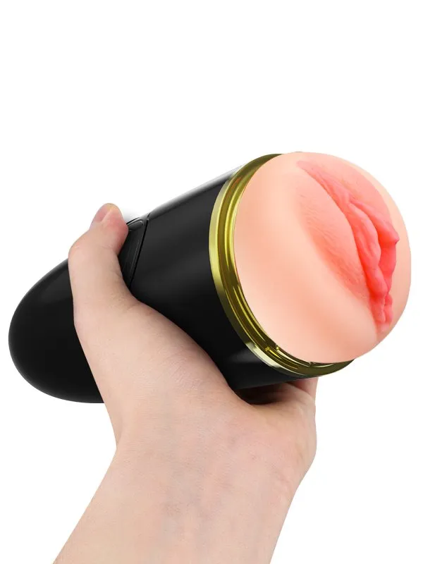 3D Vagina Opening Vibration Hand Clamping Masturbator