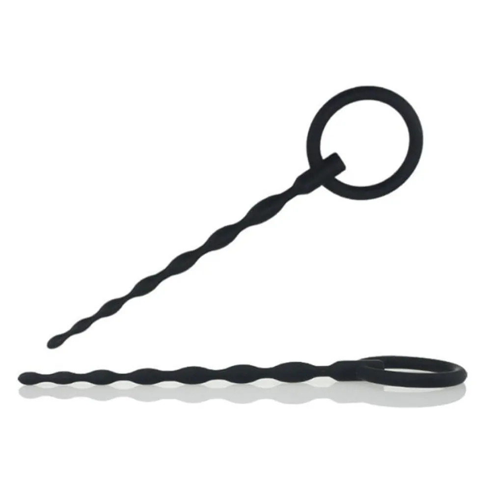 4.7 Black Ribbed Catheter Rod