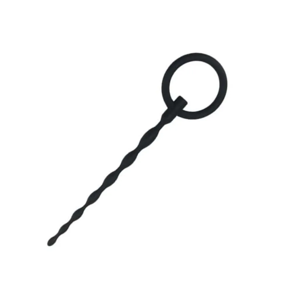 4.7 Black Ribbed Catheter Rod