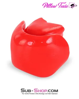 7391DL  Red Ultra Restrictive Muffling Mouth Bondage Block Gag