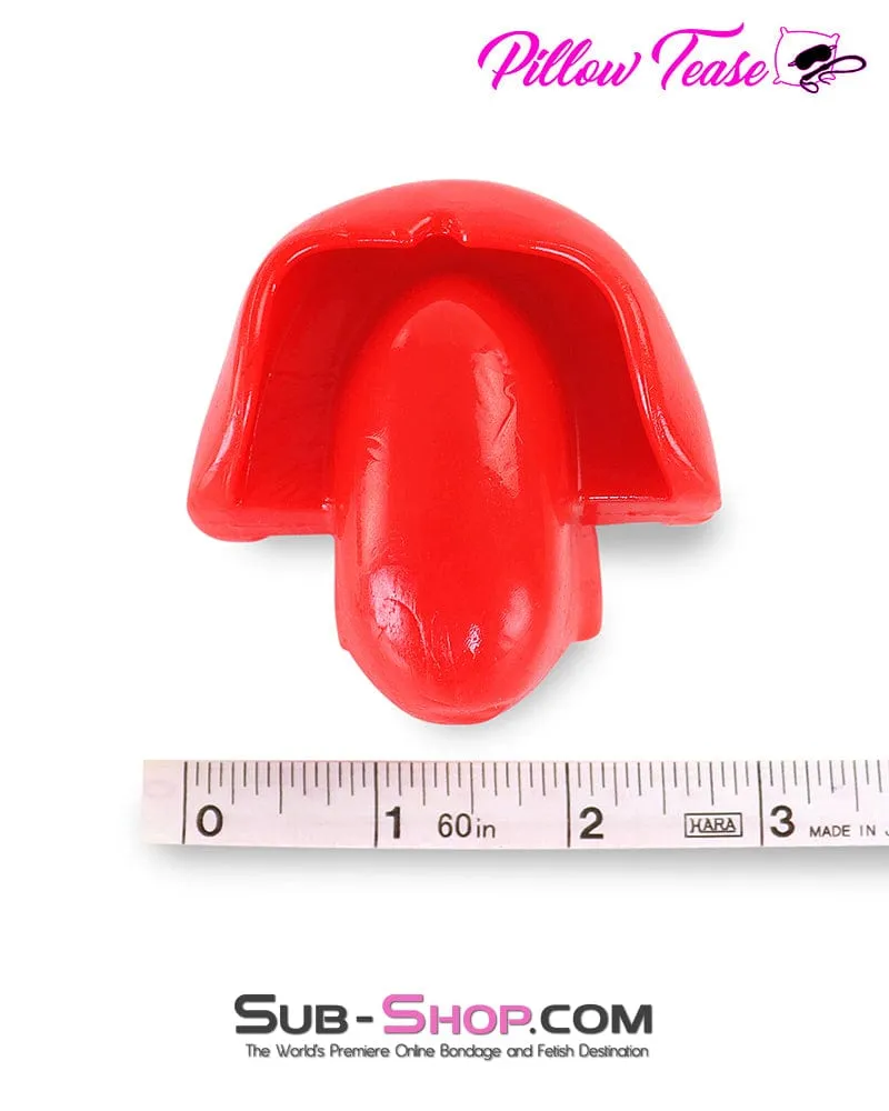7391DL  Red Ultra Restrictive Muffling Mouth Bondage Block Gag