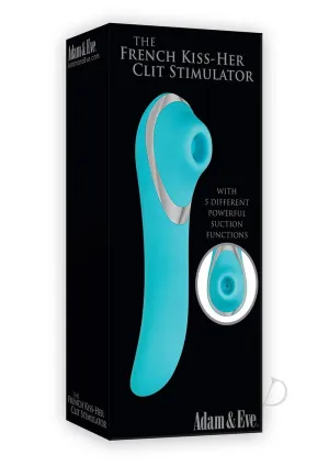 Aande French Kiss Her Clit Stim Teal
