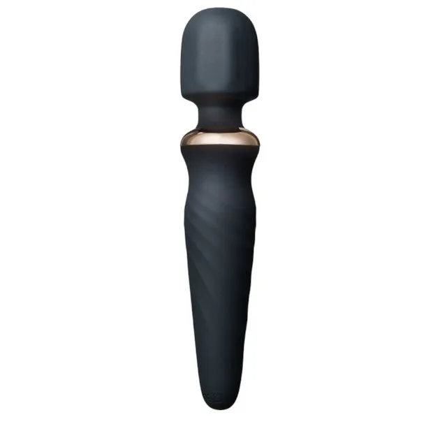 Aparat de masaj INTY TOYS TORCH. pentru corp și zonele intime. 25 funcții de vibrații ultra-puternice. 5 viteze. silențios. negru