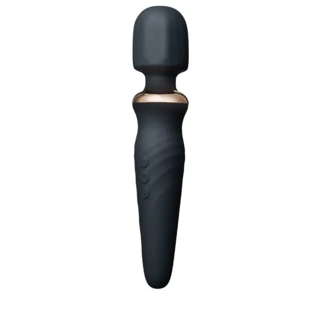 Aparat de masaj INTY TOYS TORCH. pentru corp și zonele intime. 25 funcții de vibrații ultra-puternice. 5 viteze. silențios. negru