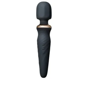 Aparat de masaj INTY TOYS TORCH. pentru corp și zonele intime. 25 funcții de vibrații ultra-puternice. 5 viteze. silențios. negru