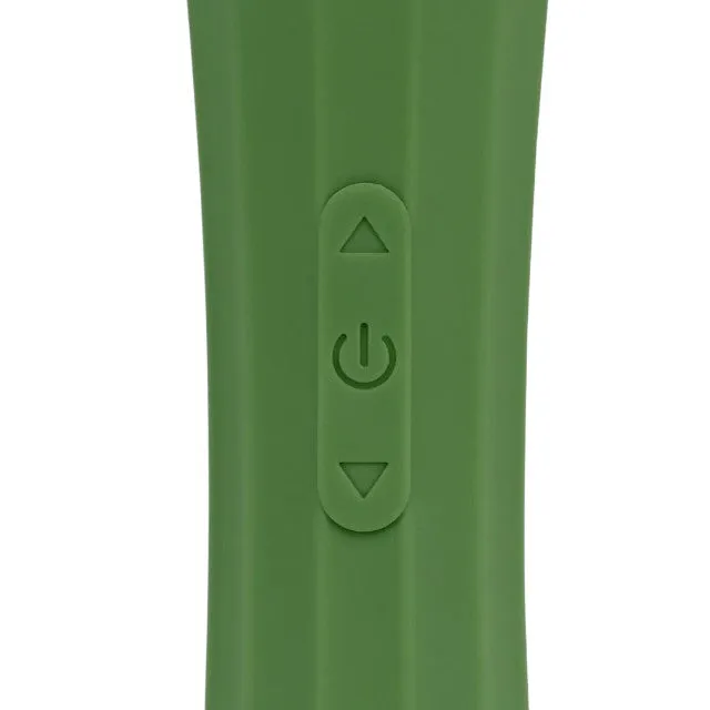 Aparat de masaj LOVELINE Powerful Wand Vibrator with Still Handle. pentru corp și zone intime. 40 funcții de vibrație. verde