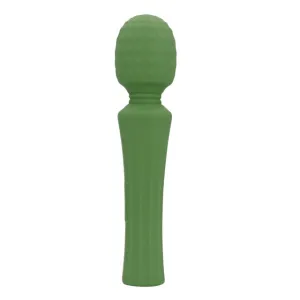 Aparat de masaj LOVELINE Powerful Wand Vibrator with Still Handle. pentru corp și zone intime. 40 funcții de vibrație. verde