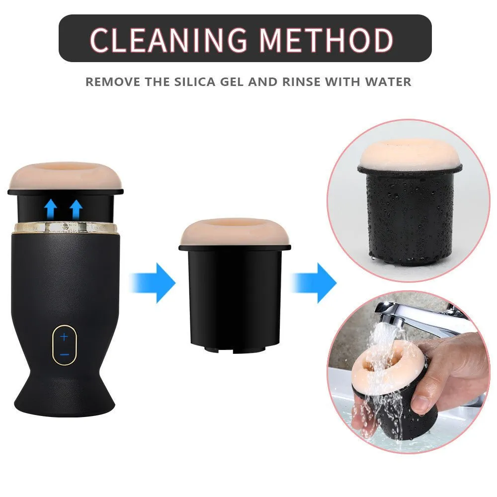 Automatic Retractable Rotating Vibration Penis Electric Exerciser Sex Toys