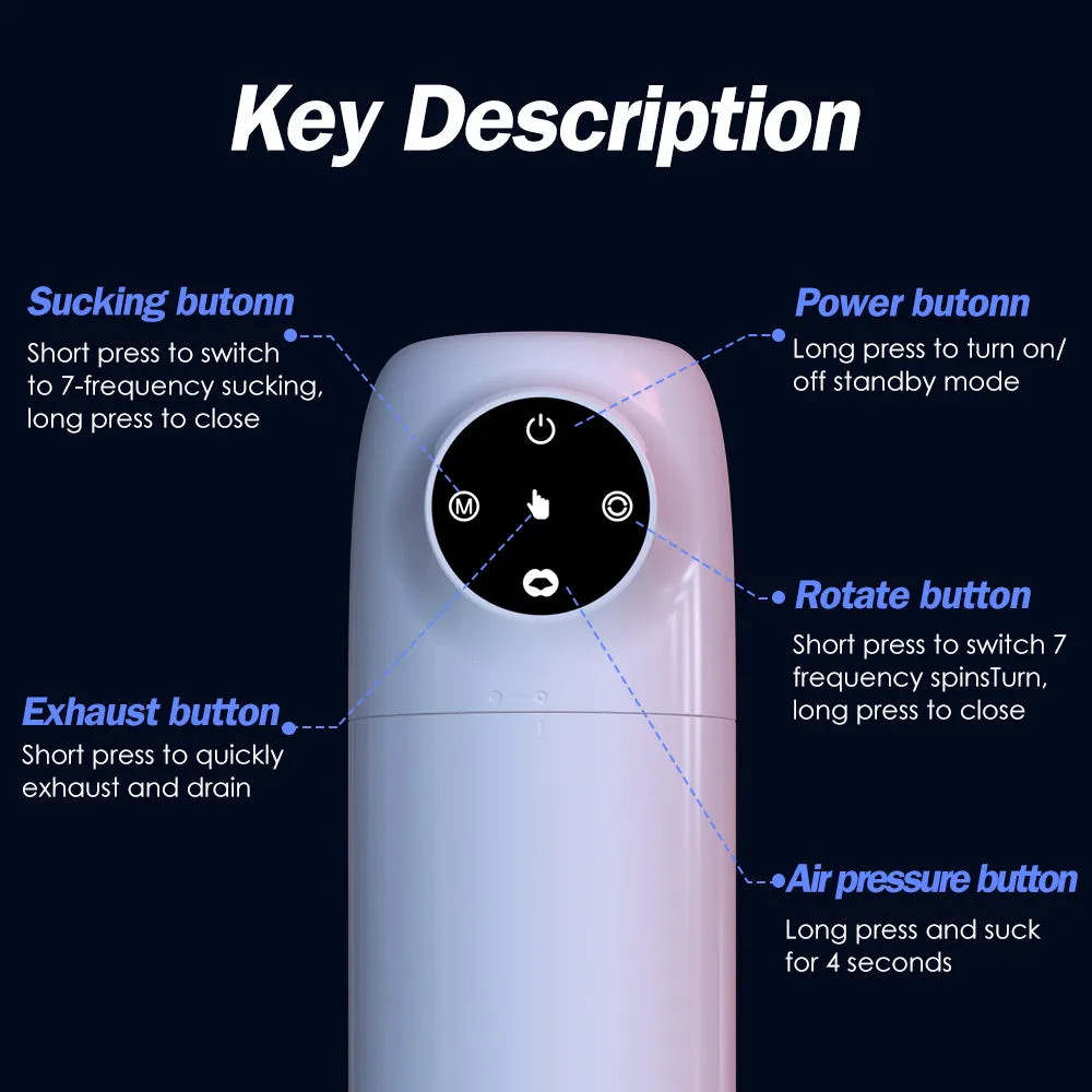 Automatic Sucking Rotating Penis Masturbation Cup - Blowjob Male Masturbator Sex Toys for Men