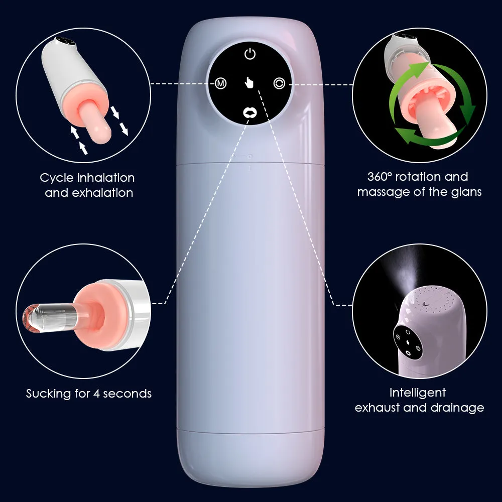 Automatic Sucking Rotating Penis Masturbation Cup - Blowjob Male Masturbator Sex Toys for Men