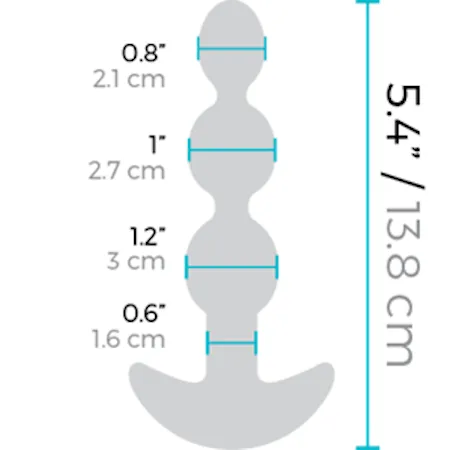 b-Vibe Triplet Anal Beads