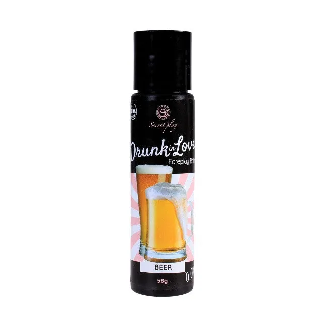 Balsam intim comestibil SECRET PLAY Drunk in Love - Beer. pentru corp și zone erogene. cu aromă de bere. 58 gr
