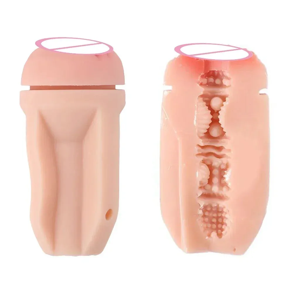 Beer Bottle Men Masturbation Cup - Realistic Vagina Pocket Pussy Male Sex Toys