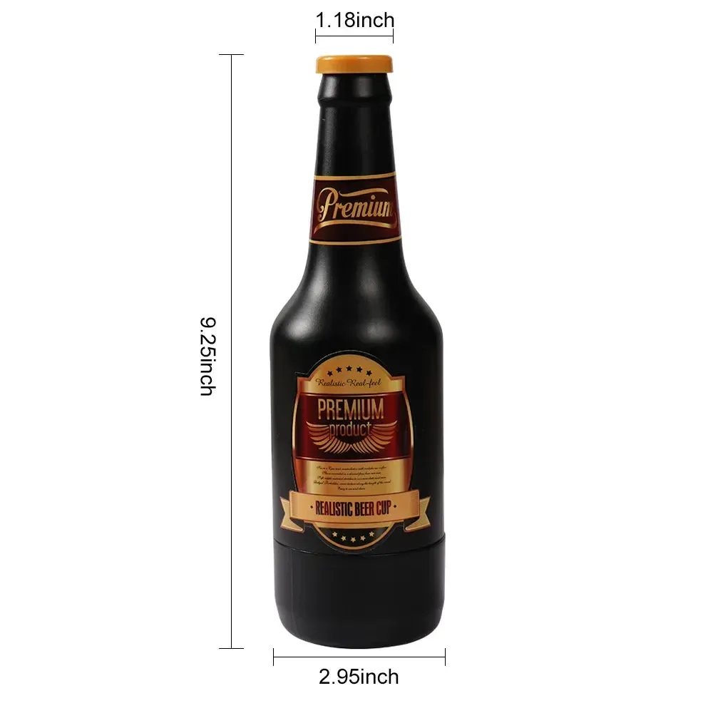 Beer Bottle Men Masturbation Cup - Realistic Vagina Pocket Pussy Male Sex Toys