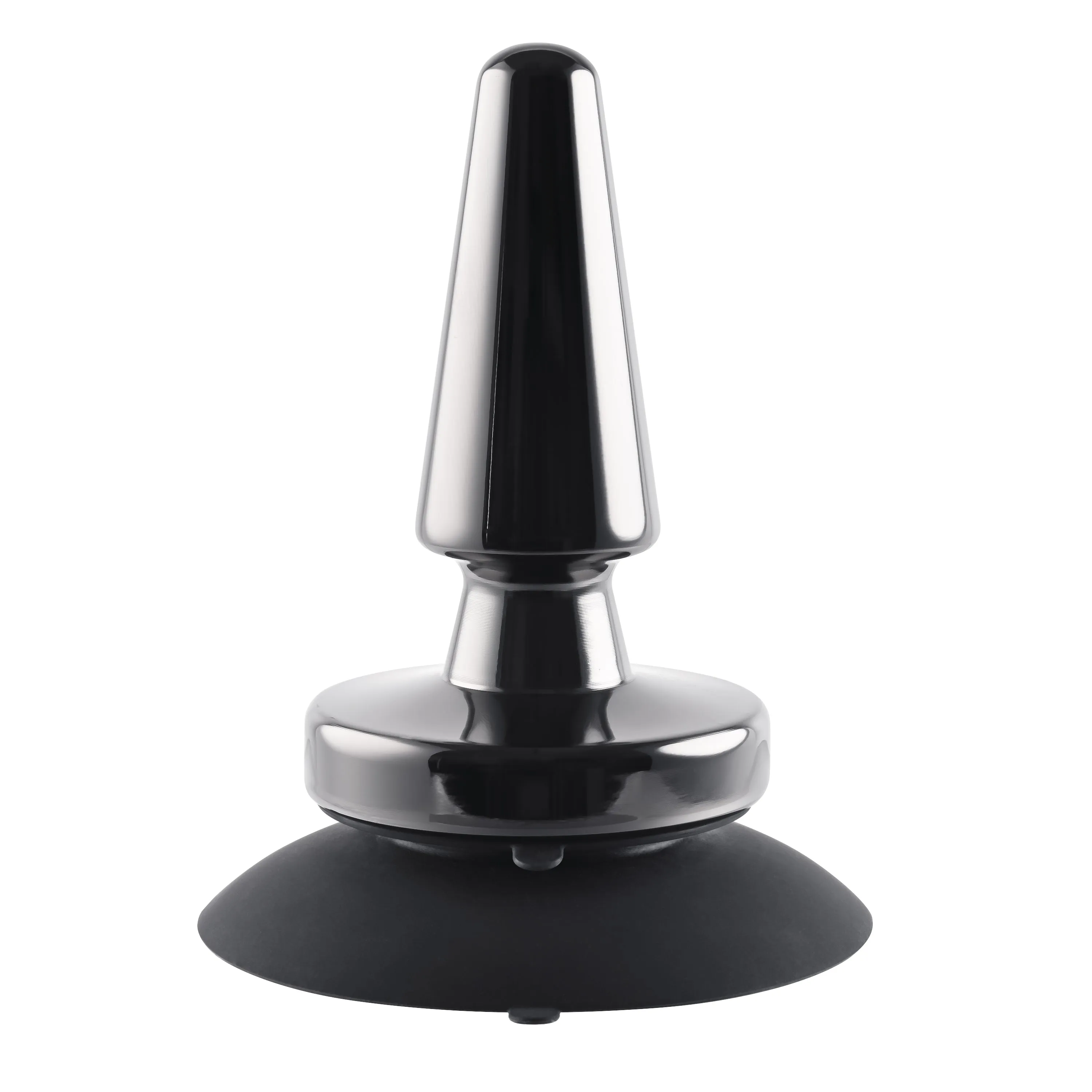 Beginner Metal Plug - Vibrating Metal Plug With Suction Cup Base