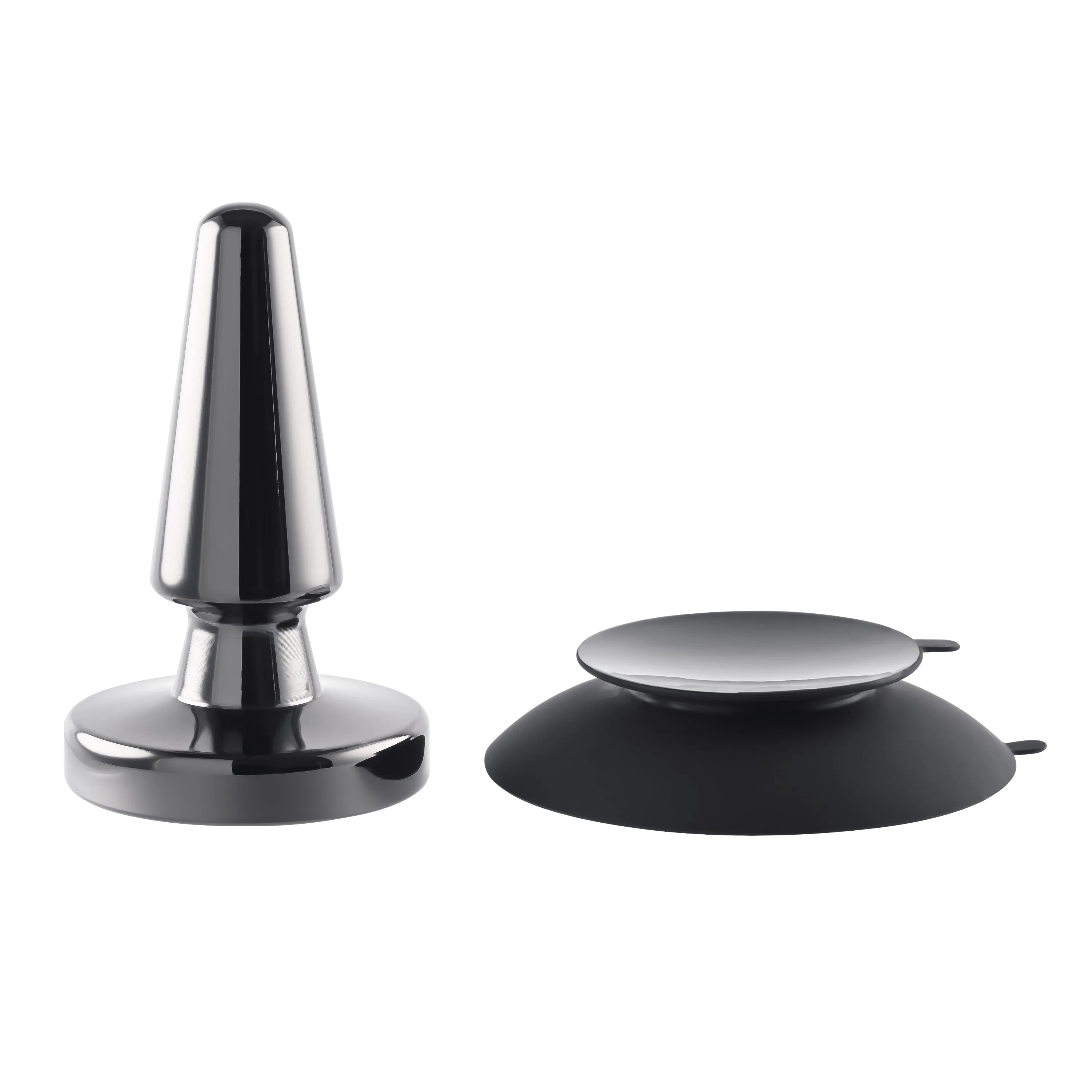 Beginner Metal Plug - Vibrating Metal Plug With Suction Cup Base