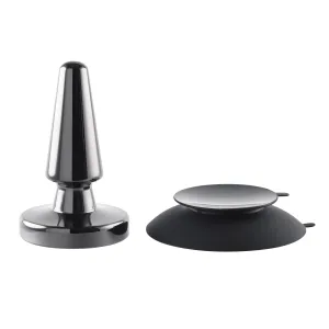 Beginner Metal Plug - Vibrating Metal Plug With Suction Cup Base