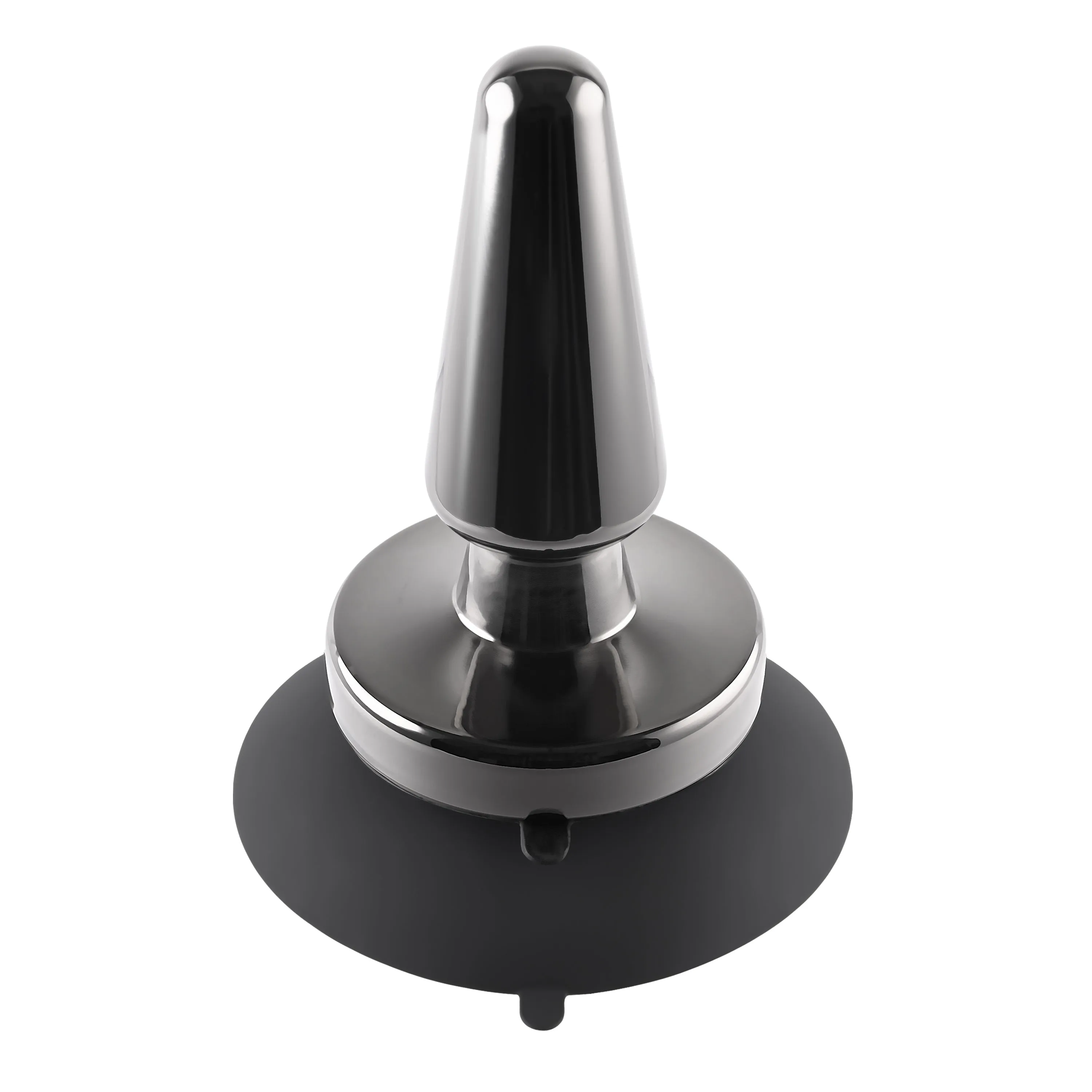 Beginner Metal Plug - Vibrating Metal Plug With Suction Cup Base