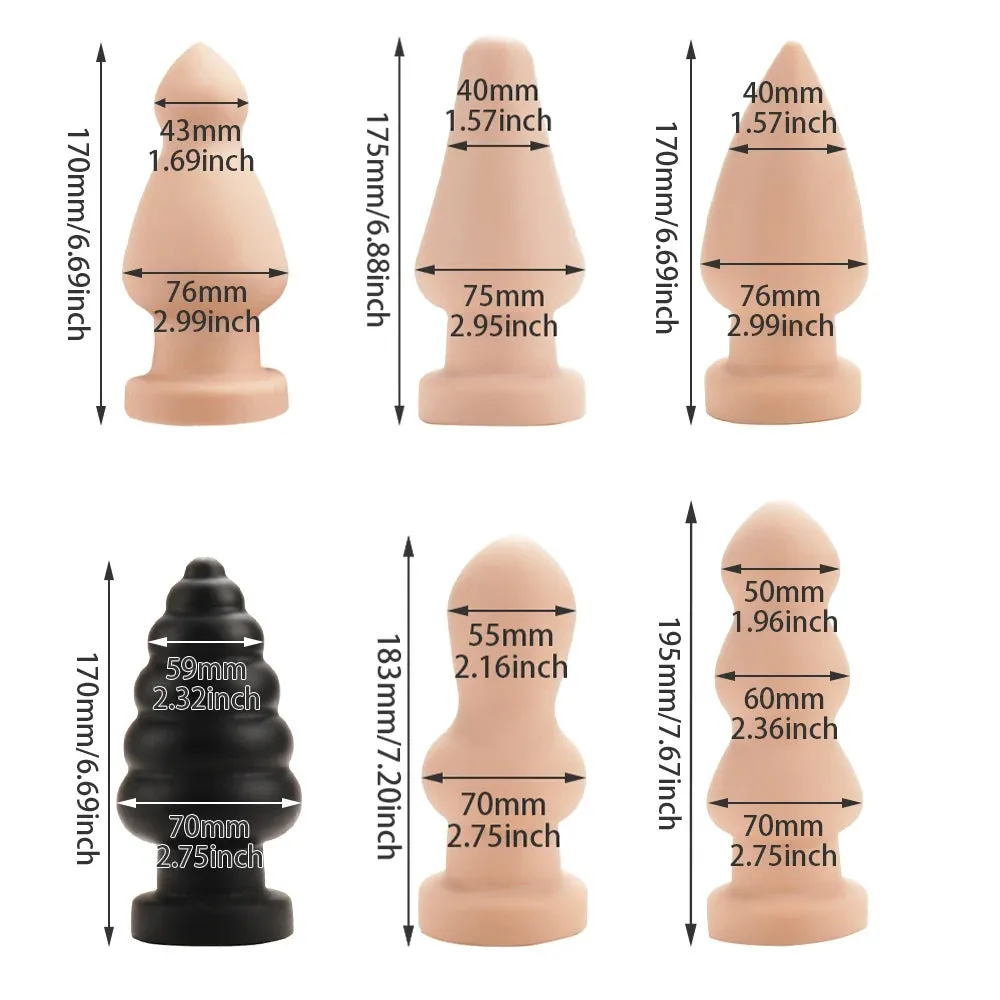 Big Anal Dildo Butt Plug - Premium Silicone Anal Plug Dilator Sex Toys for Women
