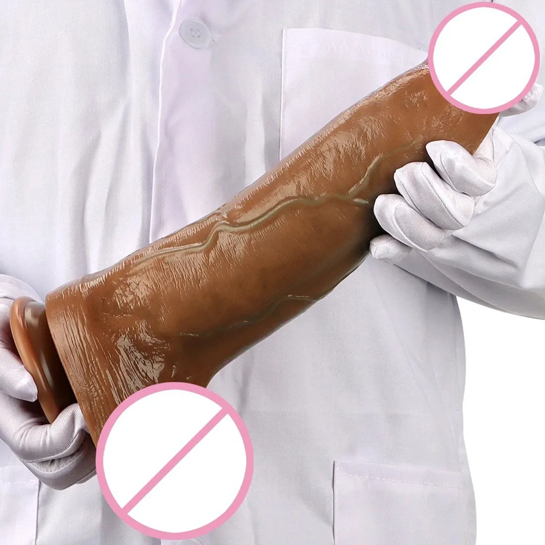 Big Giant Realistic Dildo Anal Plug - 13-inch  Huge Anal Dilator Butt Plug Sex Toys
