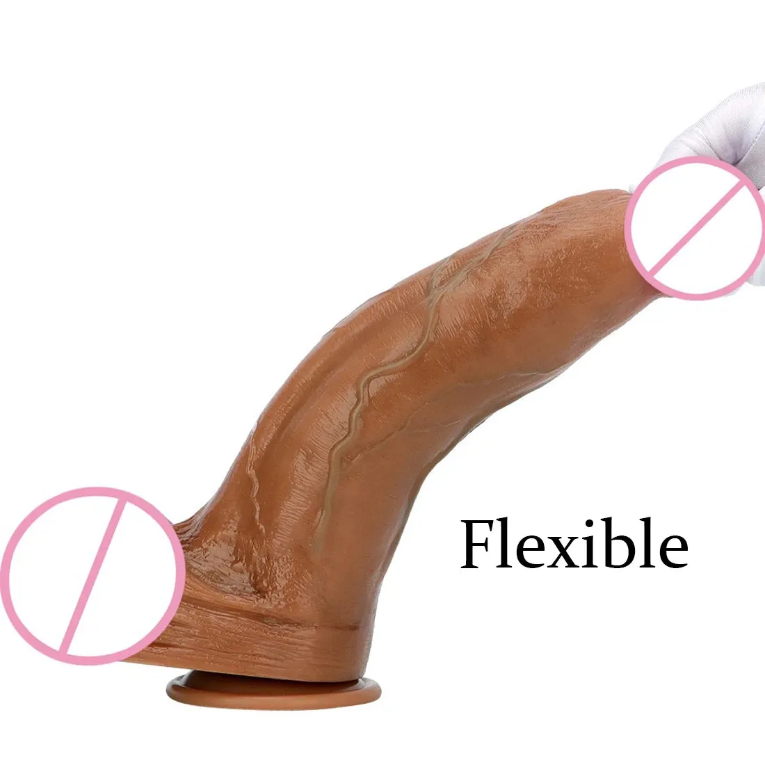 Big Giant Realistic Dildo Anal Plug - 13-inch  Huge Anal Dilator Butt Plug Sex Toys
