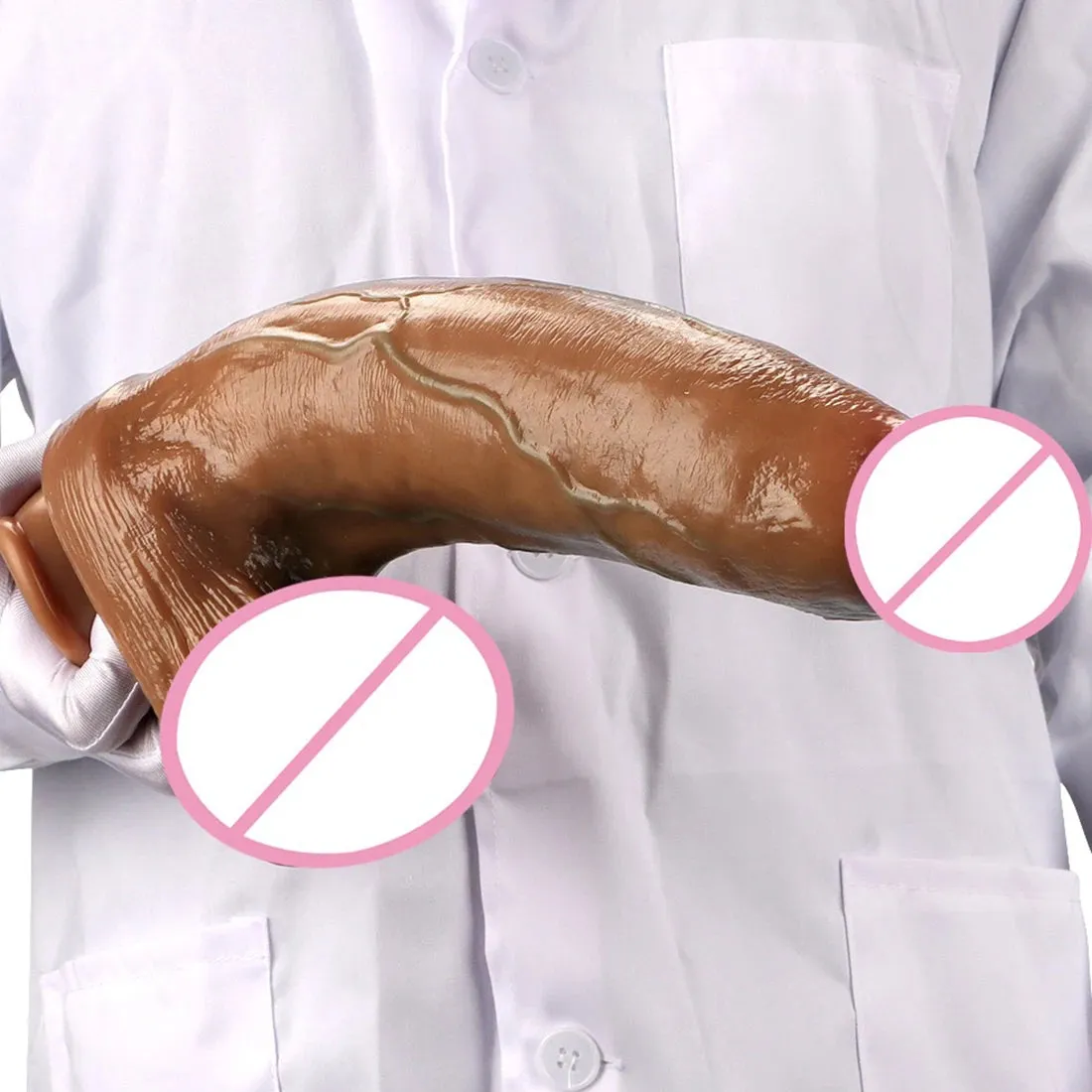 Big Giant Realistic Dildo Anal Plug - 13-inch  Huge Anal Dilator Butt Plug Sex Toys