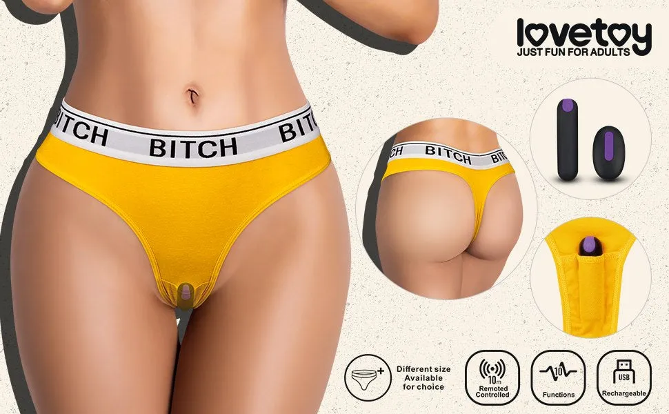 Bitch Remote Controlled Vibrating Panties