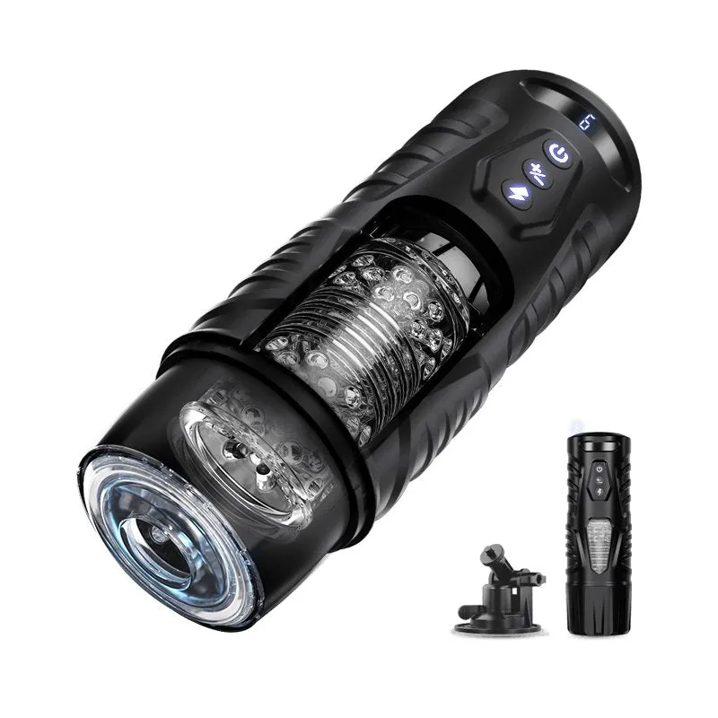 BLACK KNIGHT| Automatic Thrusting & Rotating Male Masturbator Sex Toys