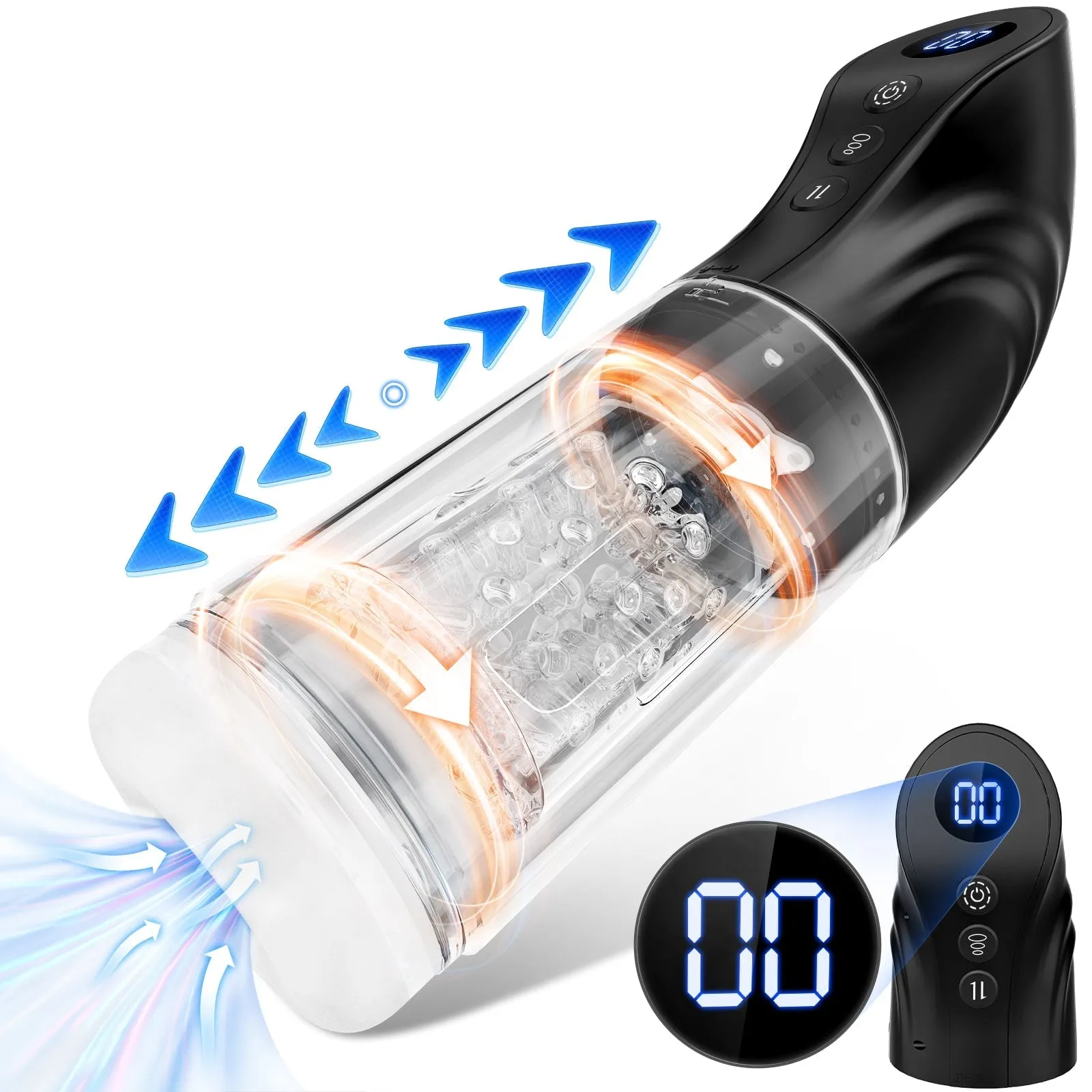 Bongo | 3 in 1 Automatic Male Masturbator with LCD Dsiplay Male Sex Toy