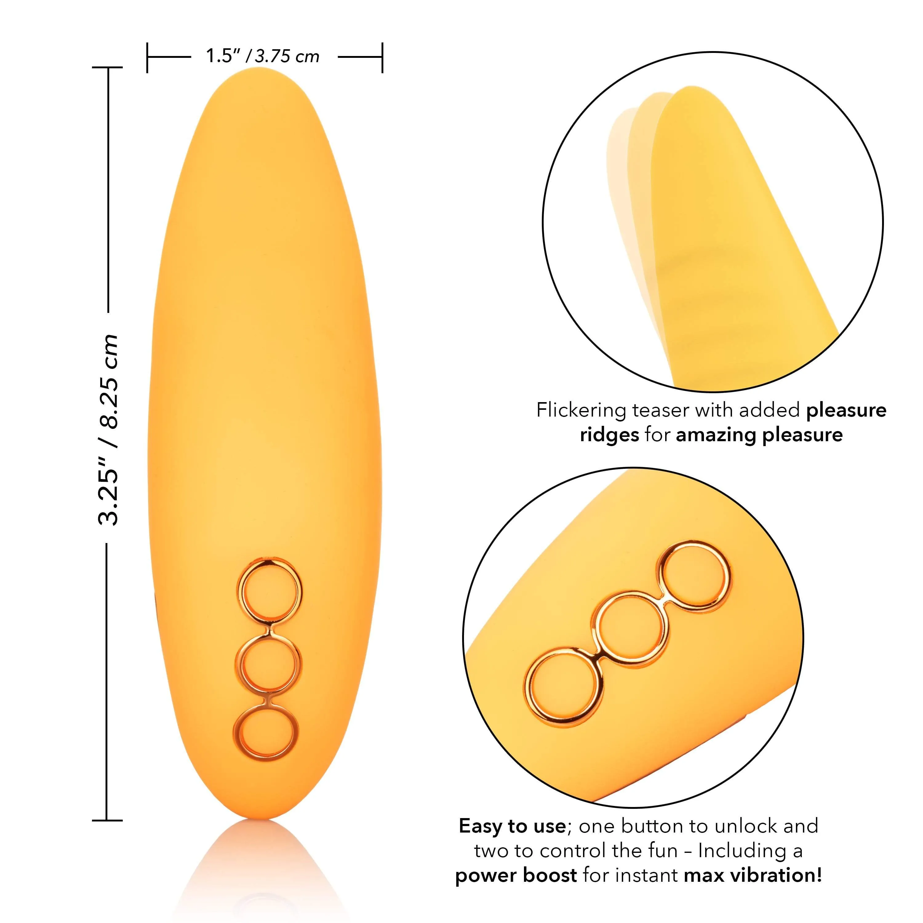 California Dreaming Hollywood Hottie Powerful Flickering Mini Vibrator