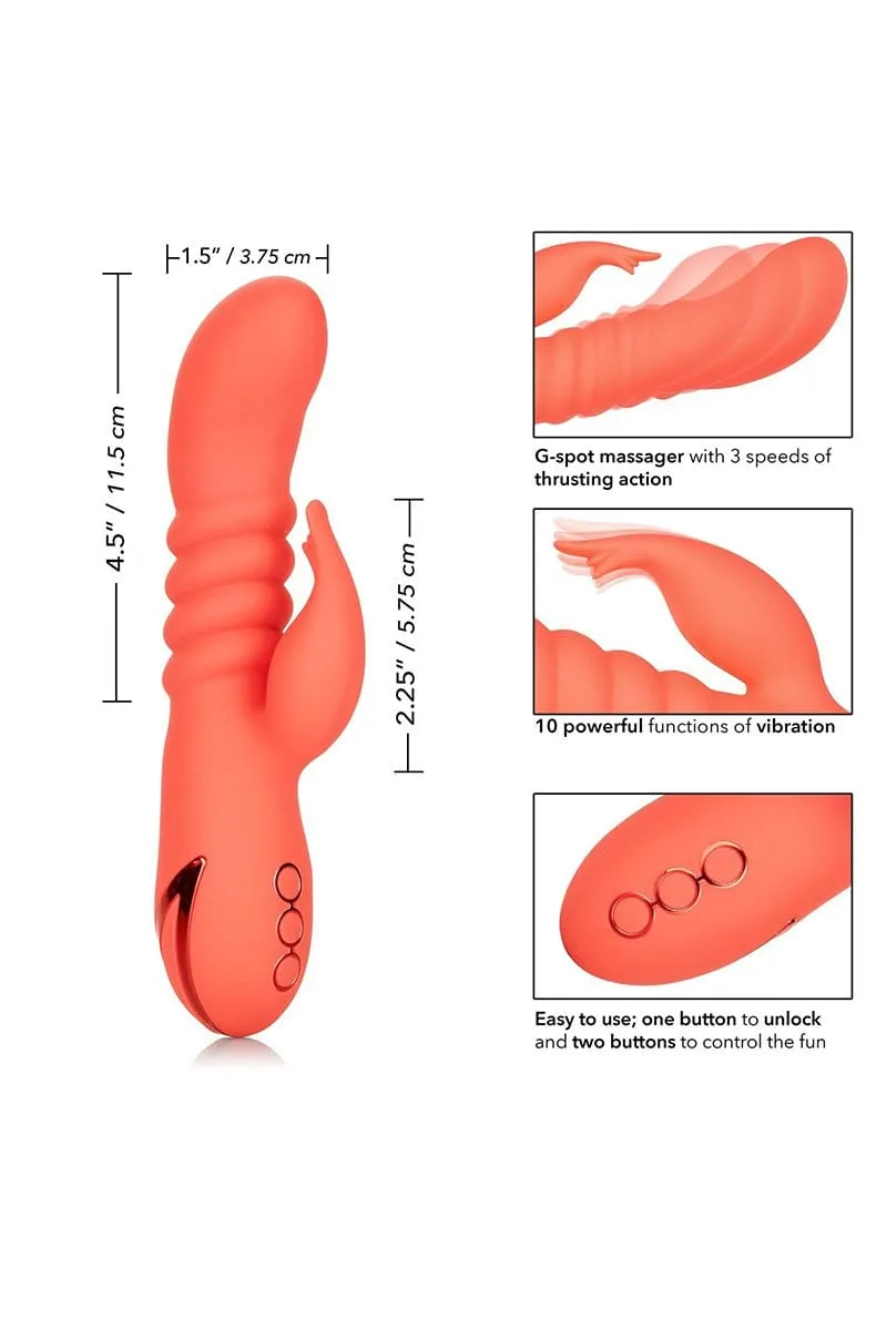 California Dreaming Orange County Cutie Thrusting Rabbit Vibrator