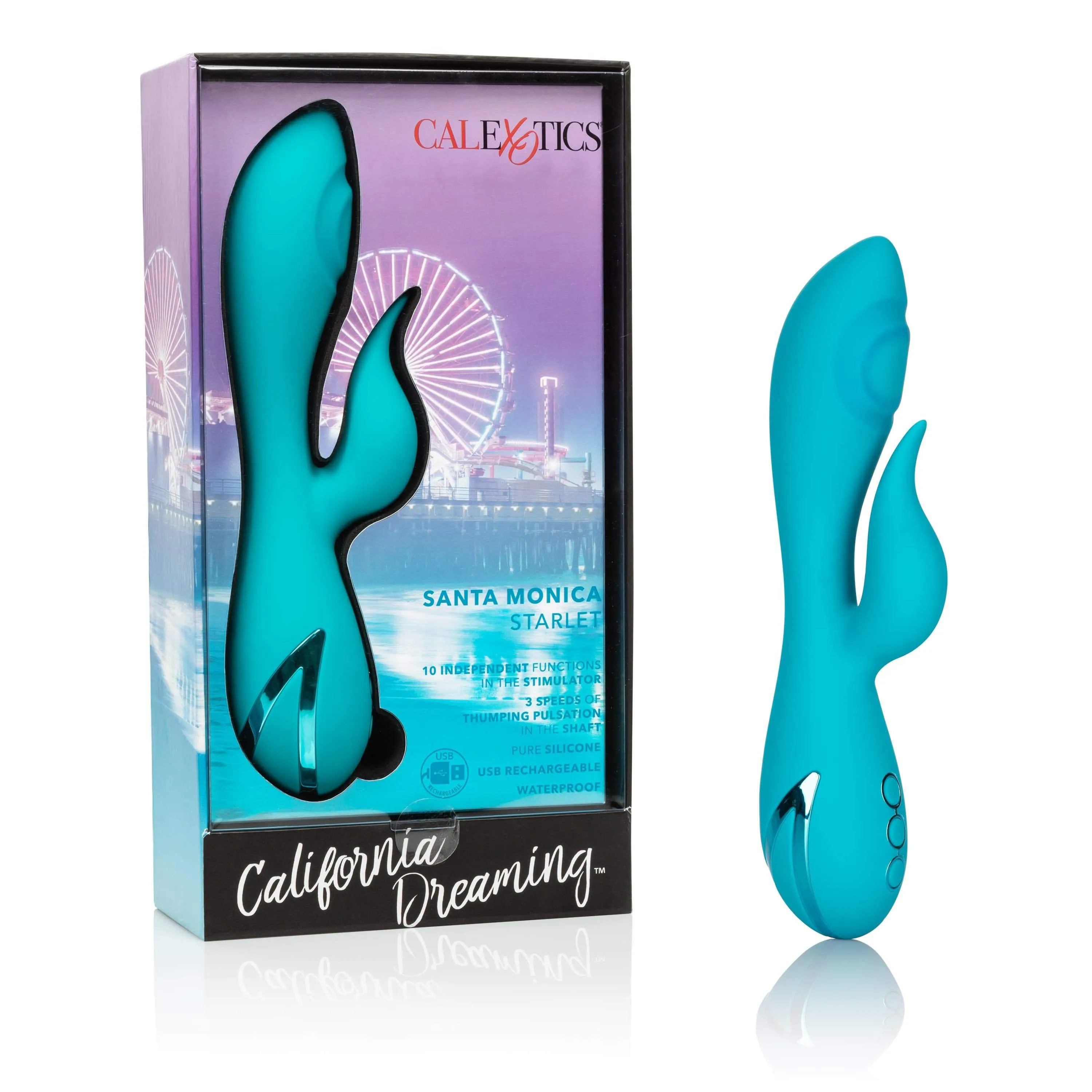 California Dreaming Santa Monica Starlet Silicone Rabbit Vibrator
