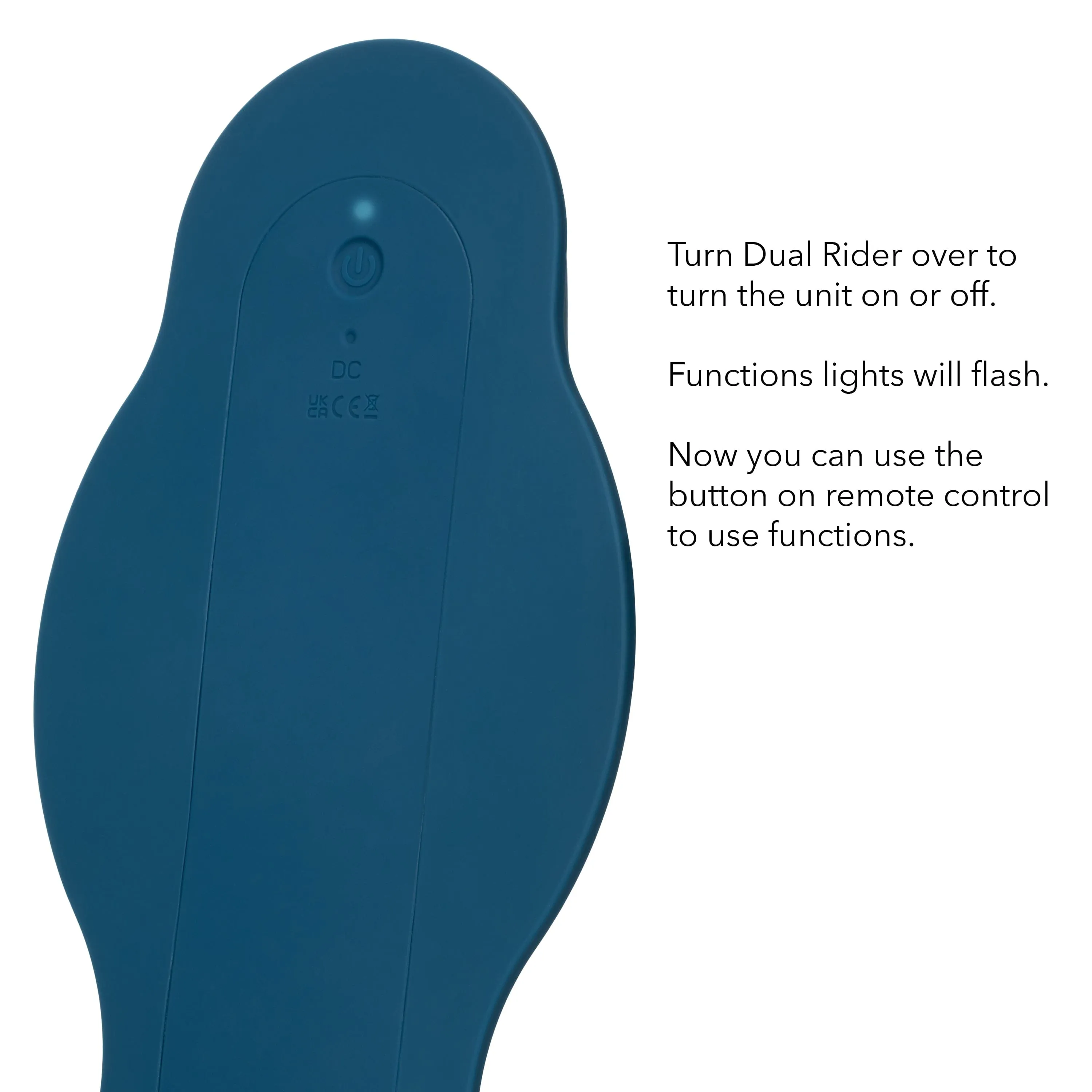 California Exotics - Dual Rider Remote Control Bump & Grind Clit Massager (Blue)