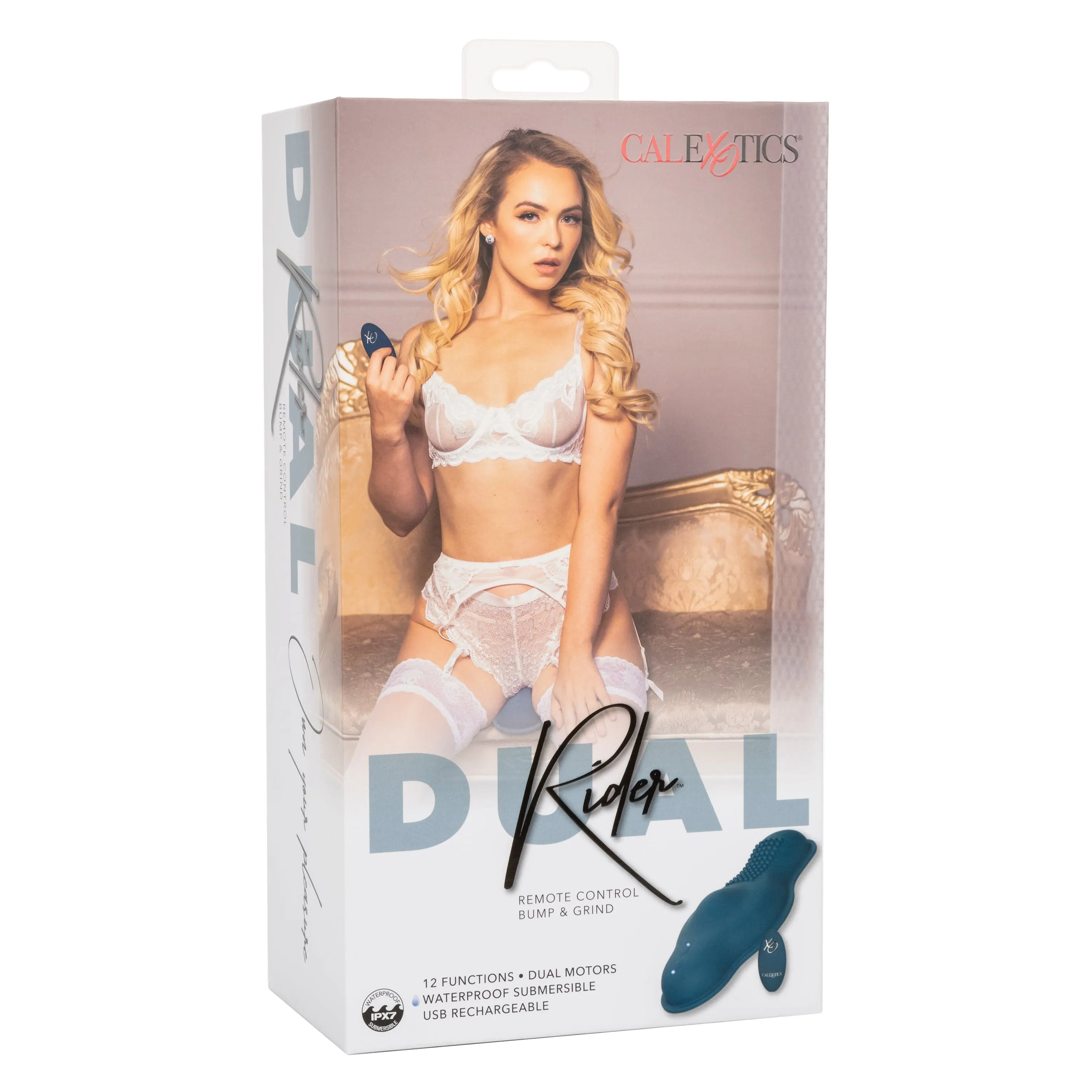 California Exotics - Dual Rider Remote Control Bump & Grind Clit Massager (Blue)